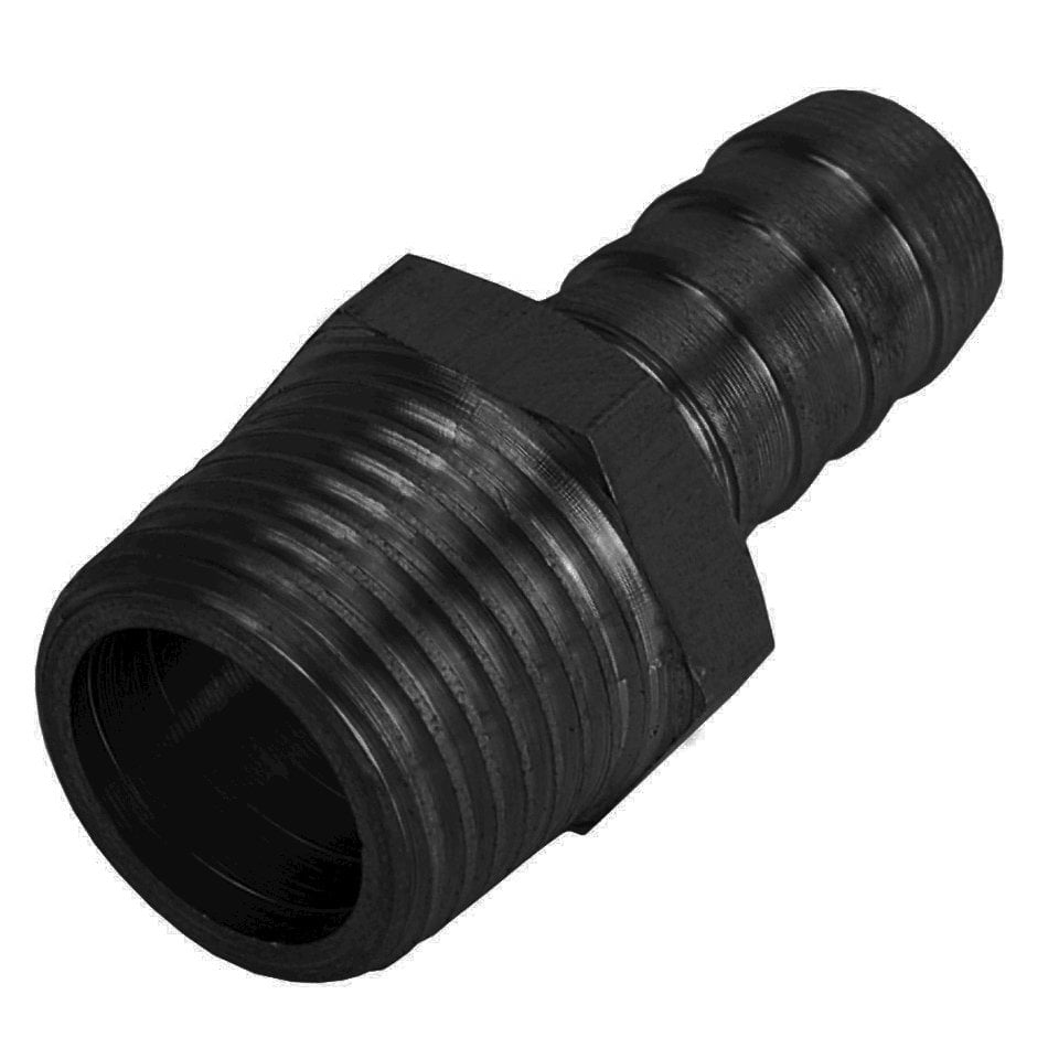 Derale Straight Hose Barb Fitti ng 1/2 NPT M x 1/2 Barb