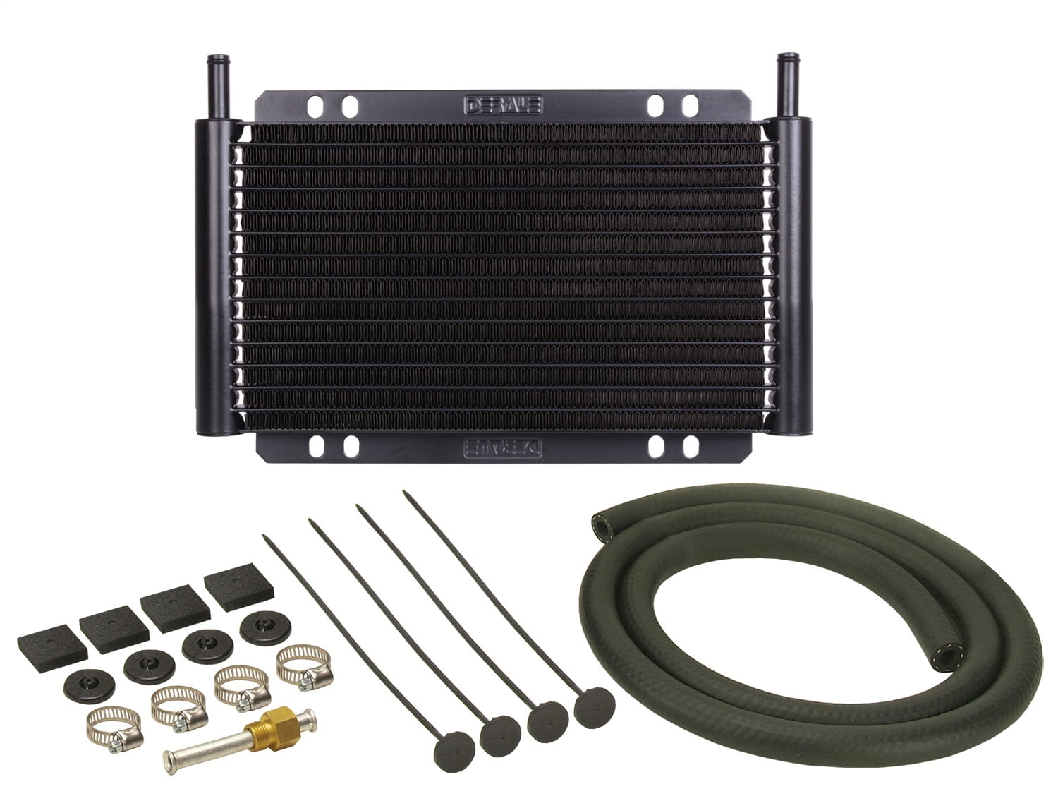 Derale Performance Plate & Fin Trans Cooler Kit (11/32in) Fits select