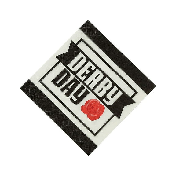 Derby Beverage Napkins, Party Supplies, Party, 16 Pieces