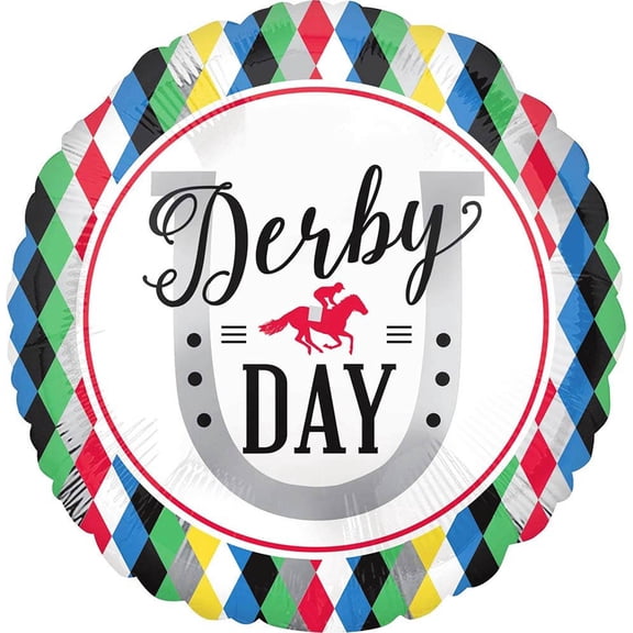 Derby Day Foil Balloon 18"