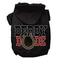 thumbnail image 1 of Pet, Dog  Cat Hoodie Screen Printed, "Derby Dude", 1 of 9
