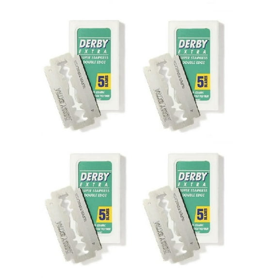 Derby Extra Double Edge Blades, 5 ct. (Pack of 4)