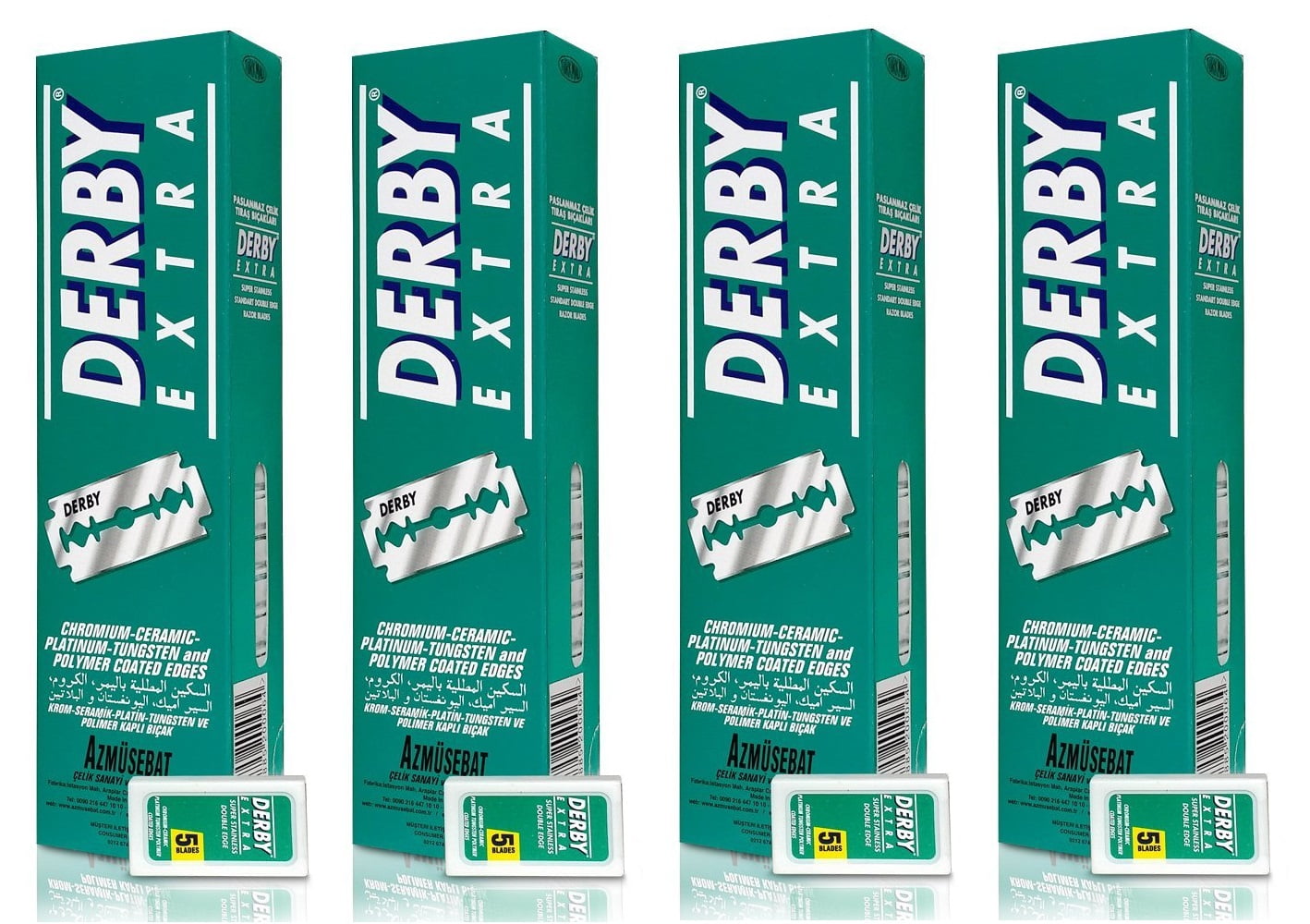 Derby Extra Standard Double Edge Safety Razor Blades, 500 Count