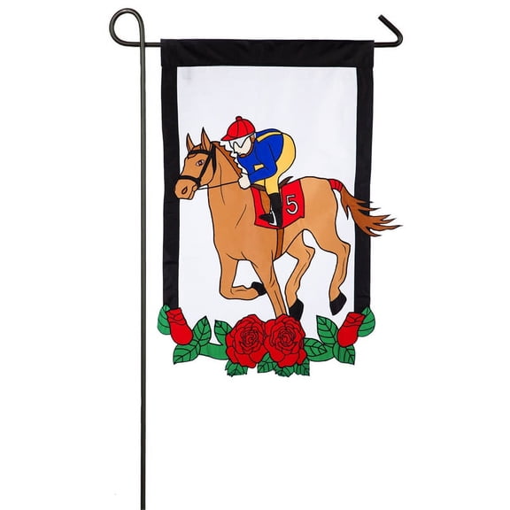 Derby Flag,Applique,Garden Size
