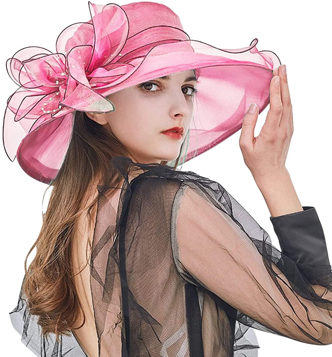 4372 2025 Derby Hats For Women Ladies, Classy Organza Sun Hat, Church Tea d65ddfe8-f81f-48be-8f9a-  main image 2