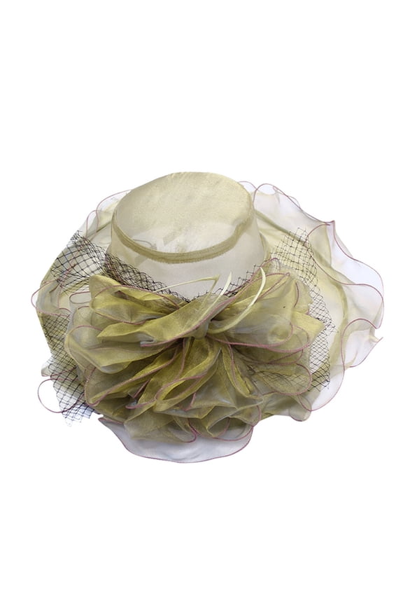 Derby Hats for Women 2025, Comdrip Women's Church Fascinator Cap Tea Party Wedding Hat Tea Party Hats for Women Khaki One Size