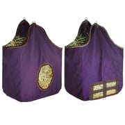 Derby Originals Large 24 OZ Canvas Horse Hay Bag 2-Sided Combo Design X Wide Gusset and