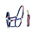 thumbnail image 1 of Derby Originals Patriotic Stars and Stripes Nylon Horse Halters with Matching 10 Lead, 1 of 1