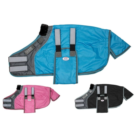 Derby Originals Reflective Safety No Hardware Foal & Mini Horse Winter Stable Blanket 420D Medium Weight 150g
