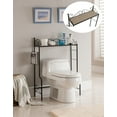 thumbnail image 1 of Pilaster Designs Derby Metal Bathroom Spacesaver Storage Rack Organizer in Black, 1 of 6