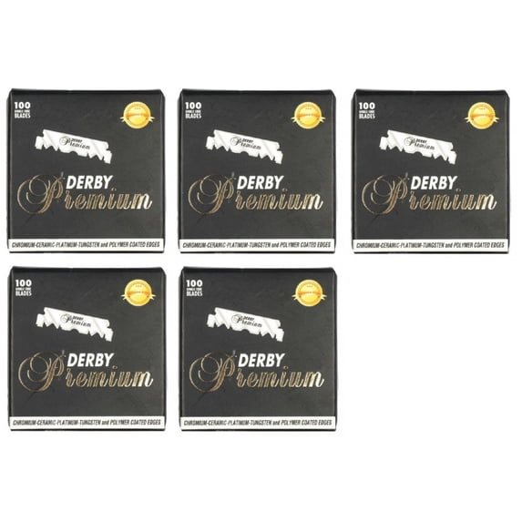 Derby Professional Platinum Single Edge Razor Blades, 500 Count