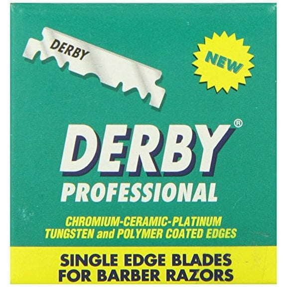 Derby Professional Single Edge Razor Blades, 100 Count