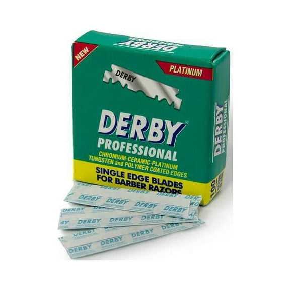 Derby Professional Single Edge Razor Blades 10x100