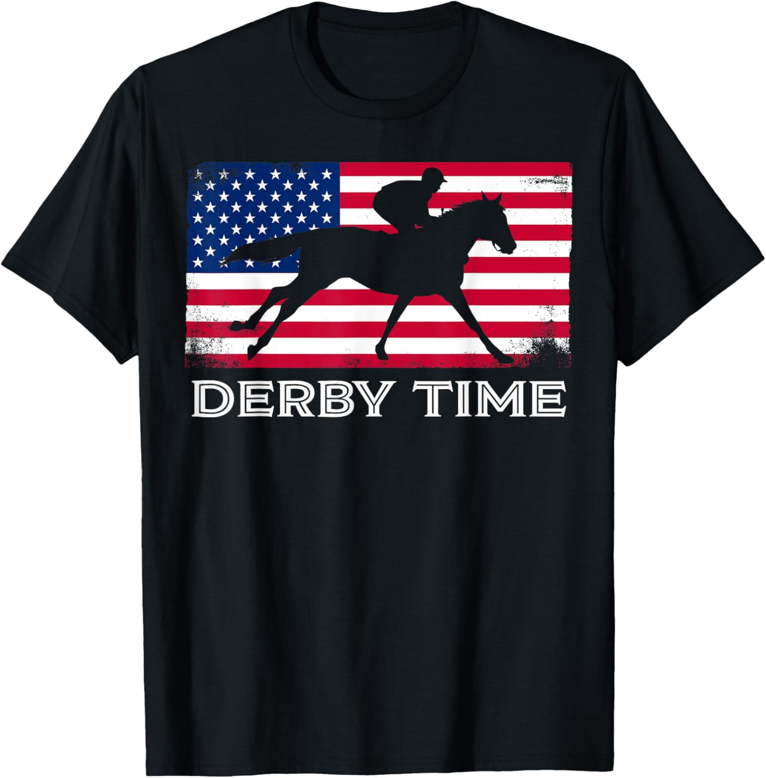 Derby Time Usa Flag Racing T-Shirt All Size S-5Xl - Walmart.com