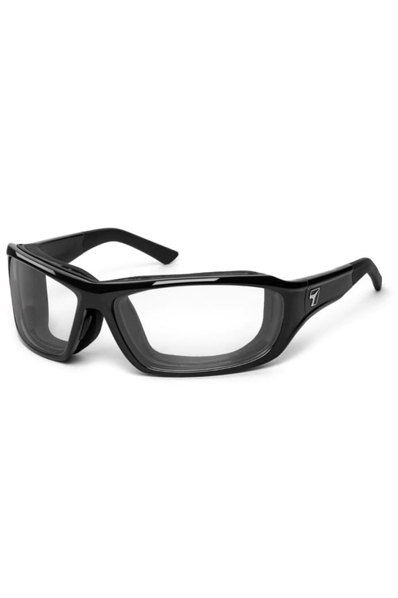 Derby Wind Blocking Padded Foam Photochromic Sunglasses for Outdoors, 100% UVA + UVB Protection, Glossy Black Frame/Pink to Rose Lens