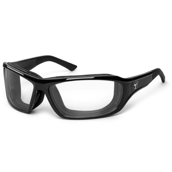 Derby Wind Blocking Padded Foam Photochromic Sunglasses for Outdoors, 100% UVA + UVB Protection, Glossy Black Frame/Pink to Rose Lens