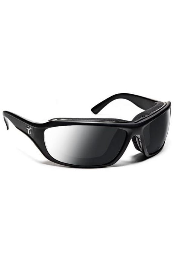 Derby Wind Blocking Padded Foam Photochromic Sunglasses for Outdoors, 100% UVA + UVB Protection, Matte Black Frame/Clear to Dark Gray Lens