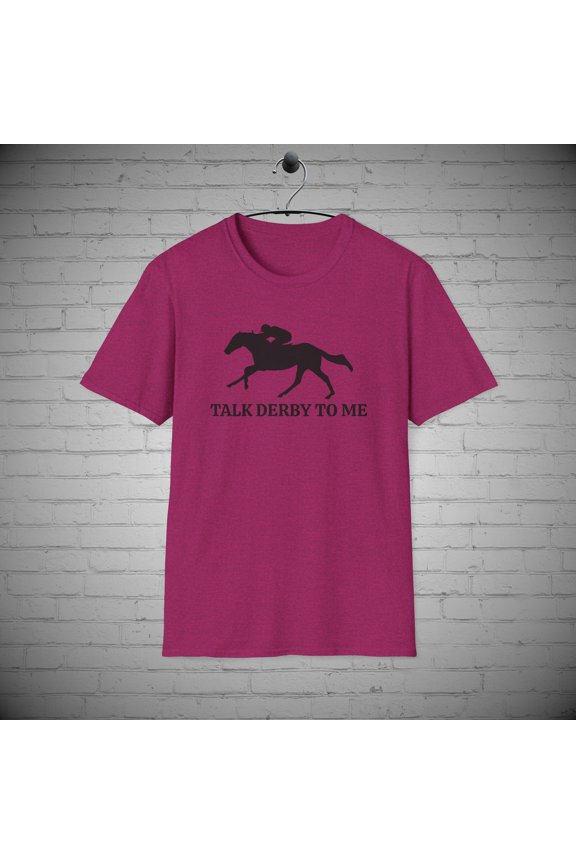 Derby t-shirt, Talk Derby tee, Horse racing tee, Equestrian Jockey tee