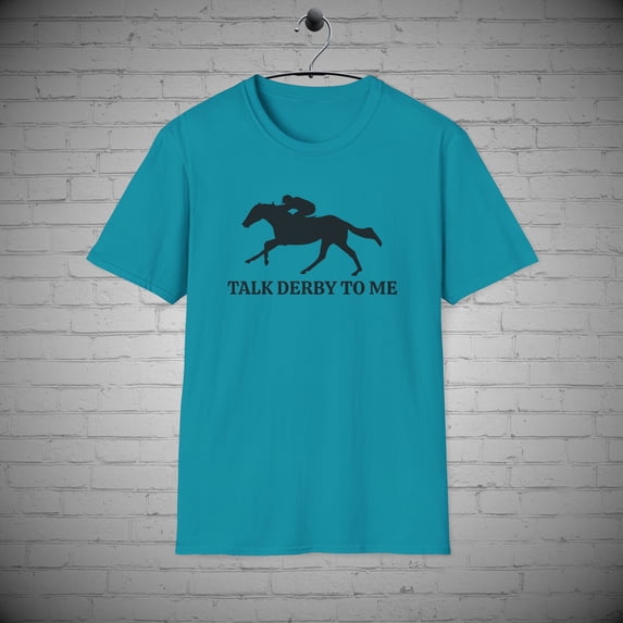 Derby t-shirt, Talk Derby tee, Horse racing tee, Equestrian Jockey tee