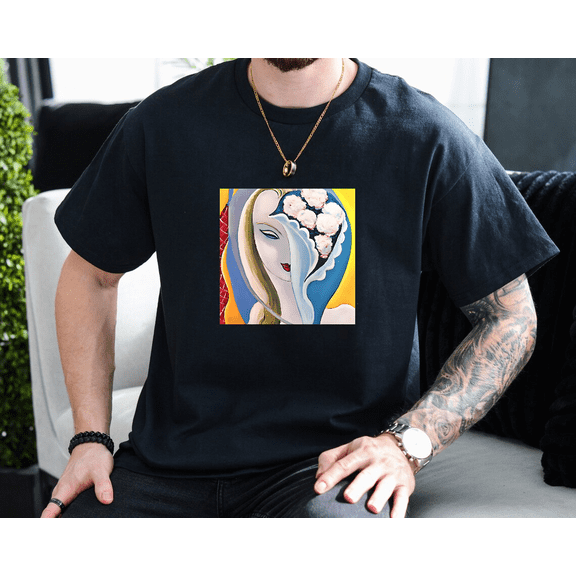 Derek And The Dominos Layla Classic Rock Album Cover Unisex T-Shirt, up to size 3XL.