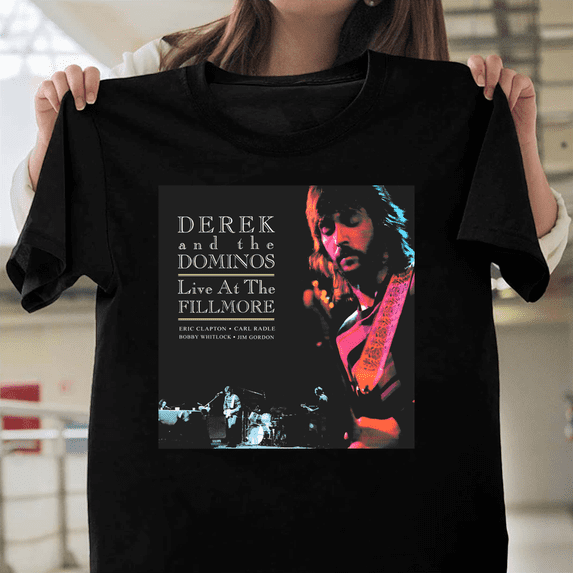 Derek And The Dominos Live At The Fillmore Eric Clapton Blues Rock Band Art V1130076 Unisex T-Shirt, Size Up to 5XL