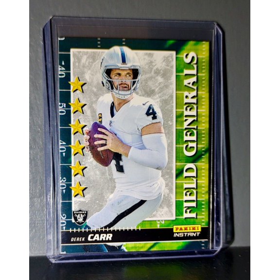 Derek Carr 2021 Panini NFL Instant Field Generals #17 Rookie Card 1 of 2088