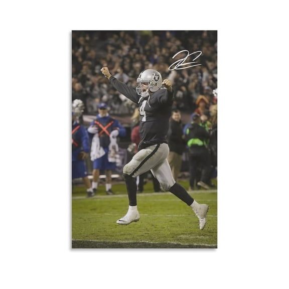 Derek Carr Canvas Poster Artworks Canvas Poster Room Aesthetic Wall Art Prints Home Modern Decor Gifts 16x24inch(40x60cm)