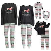 Derek Heart Baby Unisex Dachshund Holiday Matching Family Pajamas, 1-Piece, Sizes NB-12M