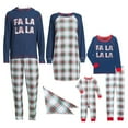 thumbnail image 1 of Derek Heart Fa La La La Holiday Matching Family Christmas Pajamas Set, 1 of 4