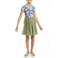 thumbnail image 1 of Derek Heart Girls Button Front Dress with Scrunchie, Sizes 7-16, 1 of 3