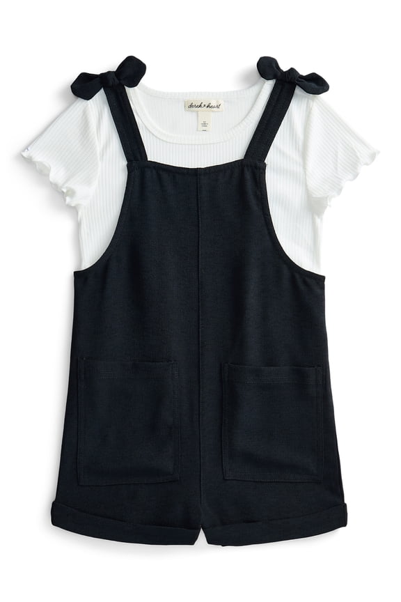 Girls T-Shirt and Shortall Set, 2-Piece, Sizes 4-18