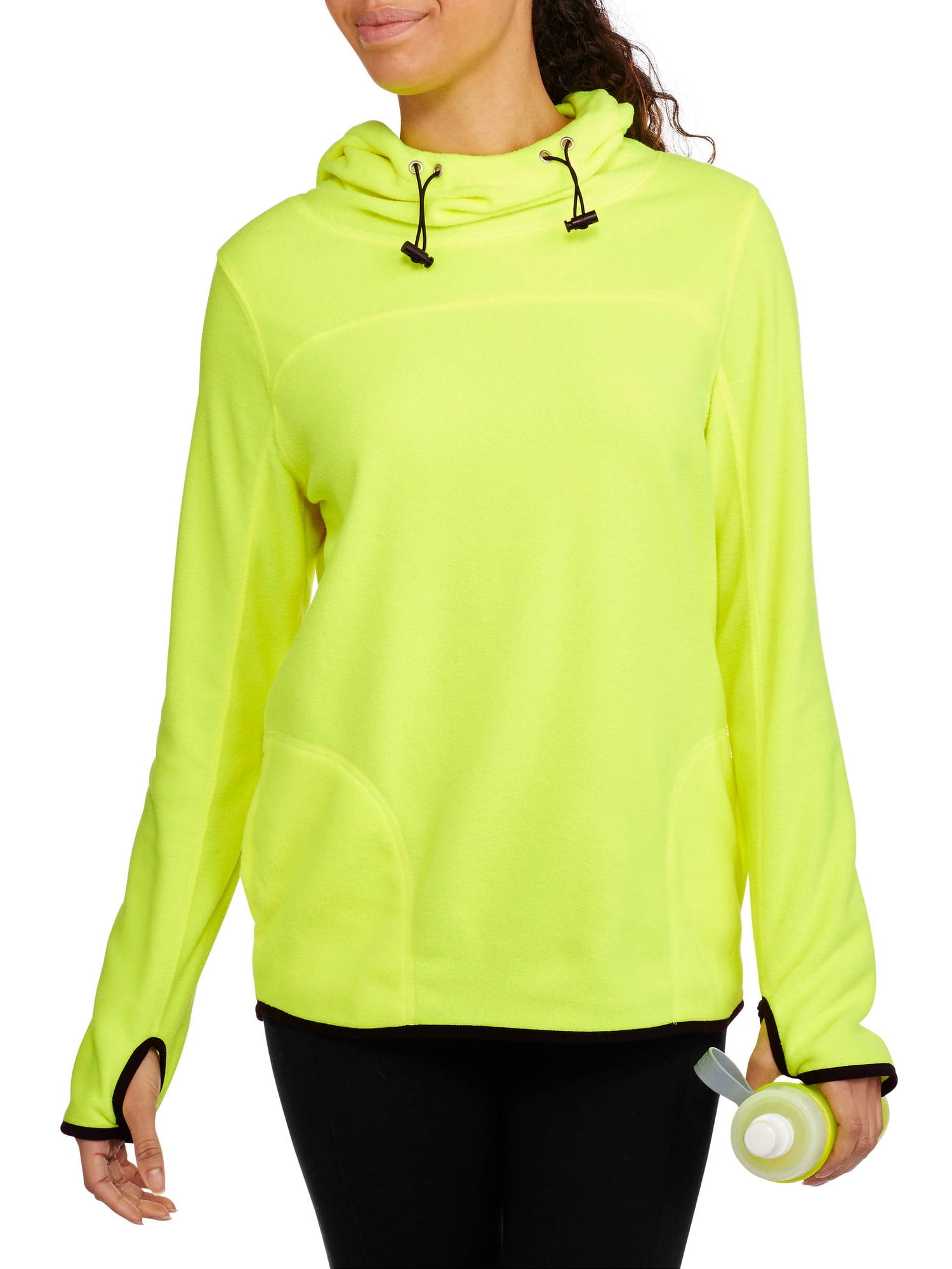 Derek Heart Juniors' Oversized Cowl Neck Hoodie with Thumbholes -  Walmart.com