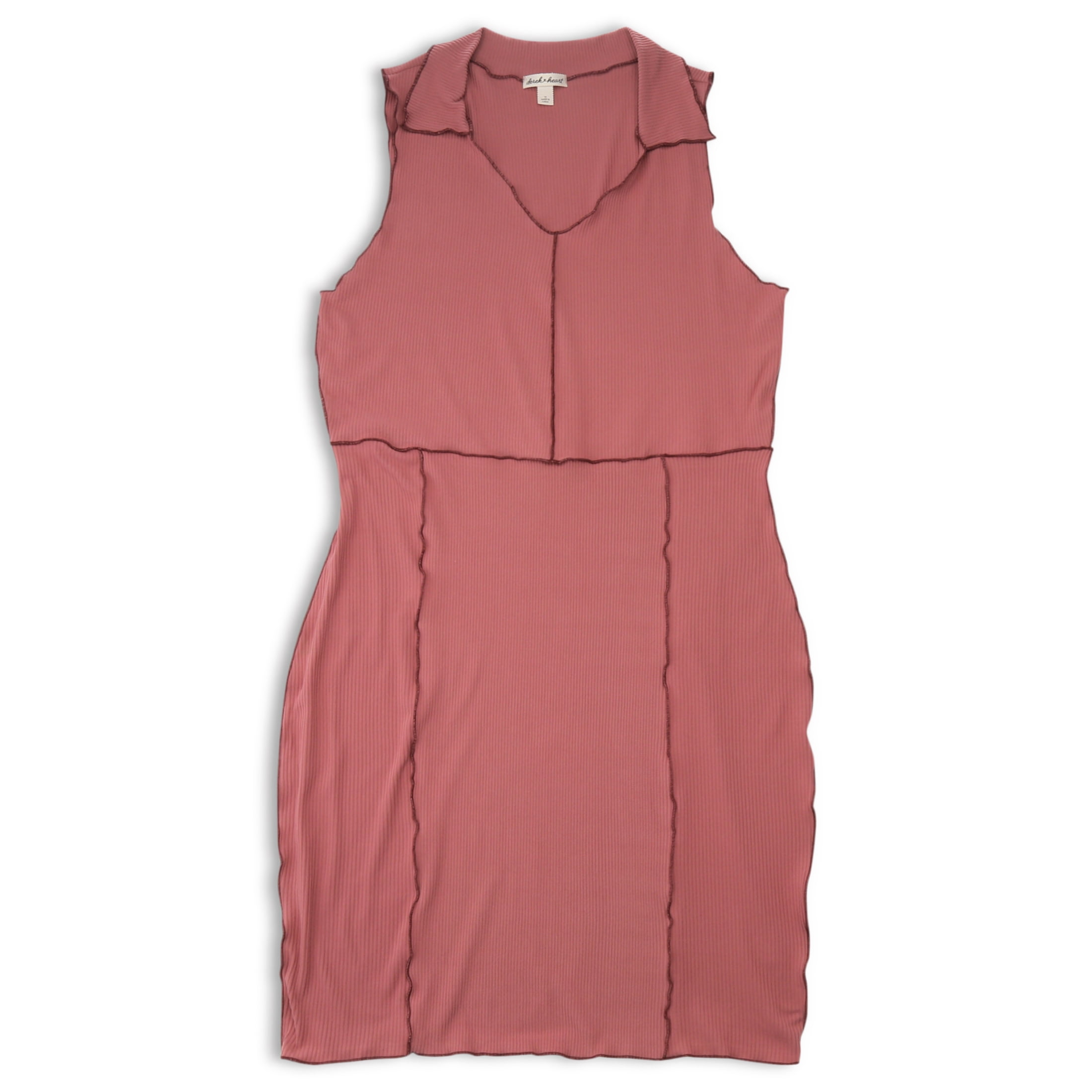 Derek Heart Juniors' Plus Size Exposed Seam Polo Dress