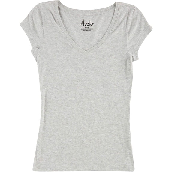 Aveto Junior's The Basic V-Neck Tee, Grey, L