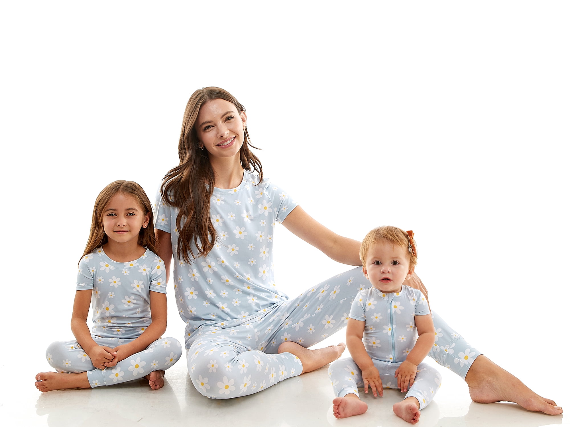 Derek Heart Mommy and Me Spring Floral Matching Family Pajamas