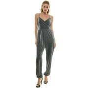 Derek Heart Sleeveless V-Neck Surplice Jumpsuit (Juniors & Women)