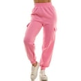 thumbnail image 1 of Derek Heart Woman's High Rise Fleece Jogger Pants, Sachet Pink, Medium, 1 of 7