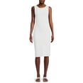thumbnail image 1 of Derek Heart Women's Junior Sleeveless Tank Ribbed Bodycon Midi Dress with Side Slit, 1 of 2