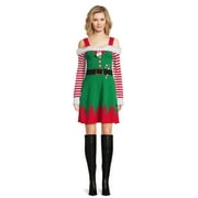 Derek Heart Women's Juniors Christmas Elf Dress