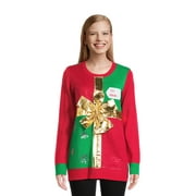 Derek Heart Women's Juniors Christmas Gift Sweater