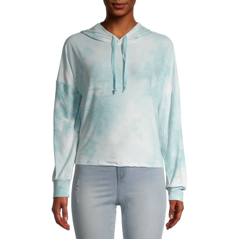Derek Heart Women s Juniors Tie Dye Drop Shoulder Pullover