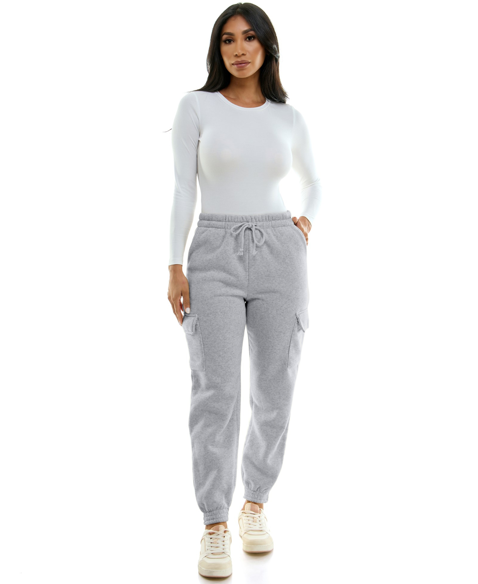 Derek Heart Womens \u0026 Juniors High Rise, Regular Fit, Fleece Jogger Pants  with Slant Pockets - Walmart.com