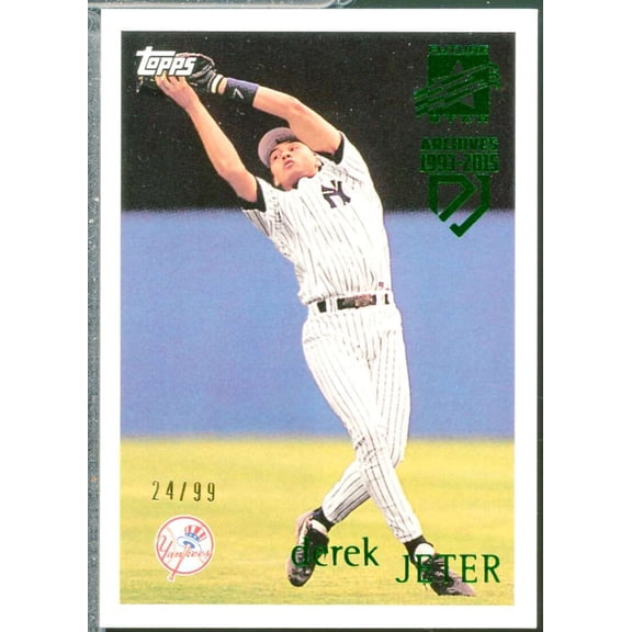 Derek Jeter 2017 Topps Archives Retrospective '96 Topps Green Foil /99 #DJ4