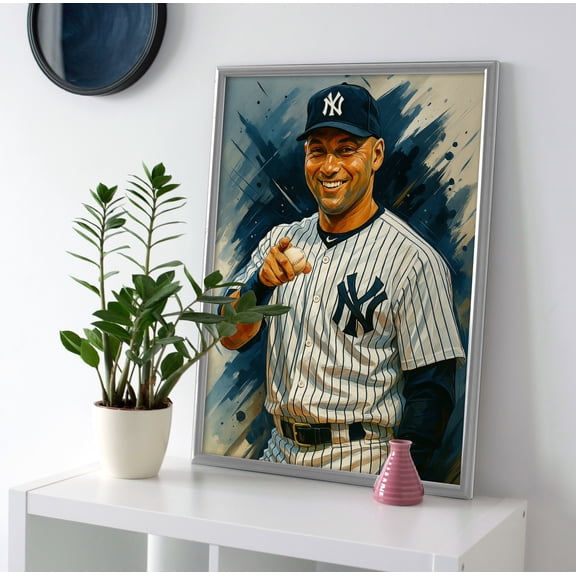 Derek Jeter Art Poster or Canvas Wall Art