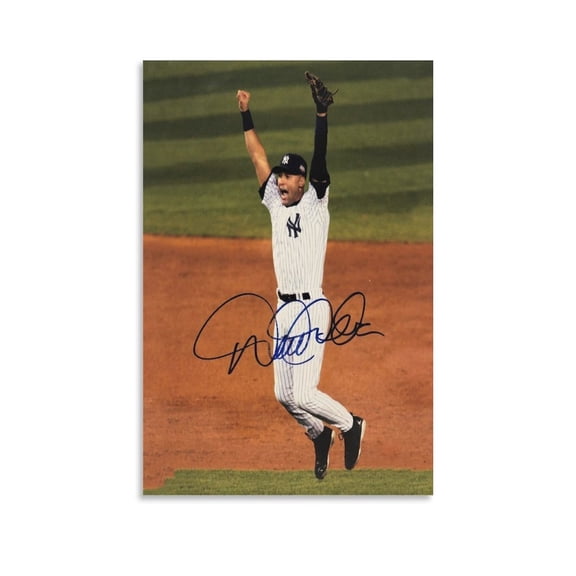 Derek Jeter Baseball Player Poster8 Canvas Poster Bedroom Living Room Office Decoration 2 Artworks Picture Print Poster Wall Art Painting Canvas Gift Decor Home Posters Decorative 16x24inch(40x60cm)