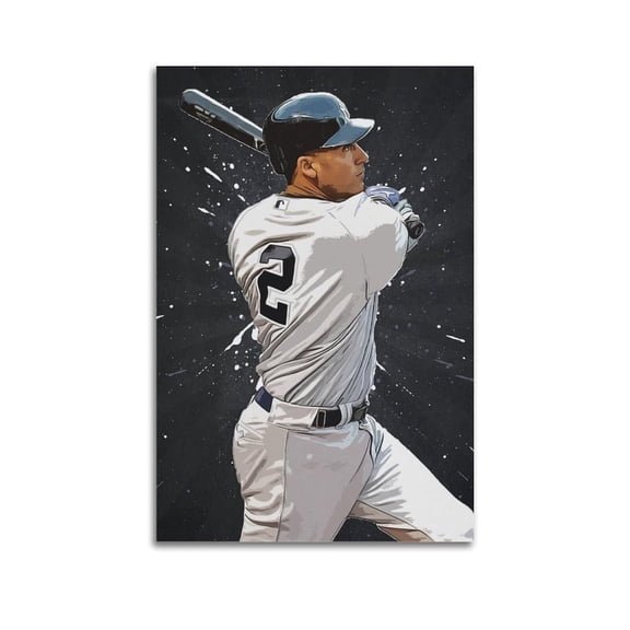 Derek Jeter Canvas Poster Poster Album Cover Posters for Bedroom Wall Art Canvas Posters Music Album Cover Poster