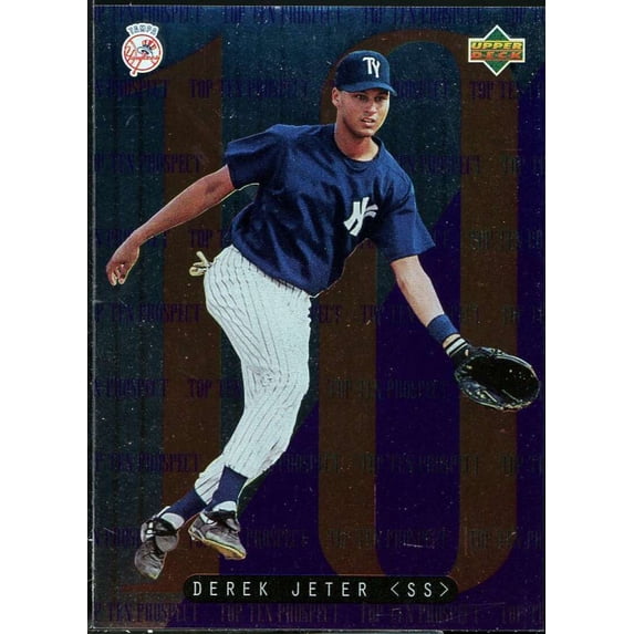 Derek Jeter Card 1995 Upper Deck Minors Top 10 Prospects #1