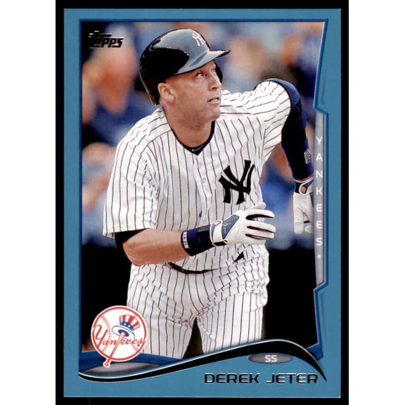 Derek Jeter Card 2014 Topps Wal-Mart Blue #200