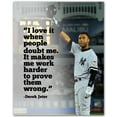 thumbnail image 1 of Derek Jeter Inspirational Quotes Wall Art Print - "I Love it When People Doubt Me" Motivational Typographic Decor for Living Room, Office and Baseball Decor, 1 of 1