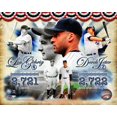 thumbnail image 1 of Derek Jeter & Lou Gehrig All-Time Yankee Hit Leader Composite Photo Print, 1 of 1
